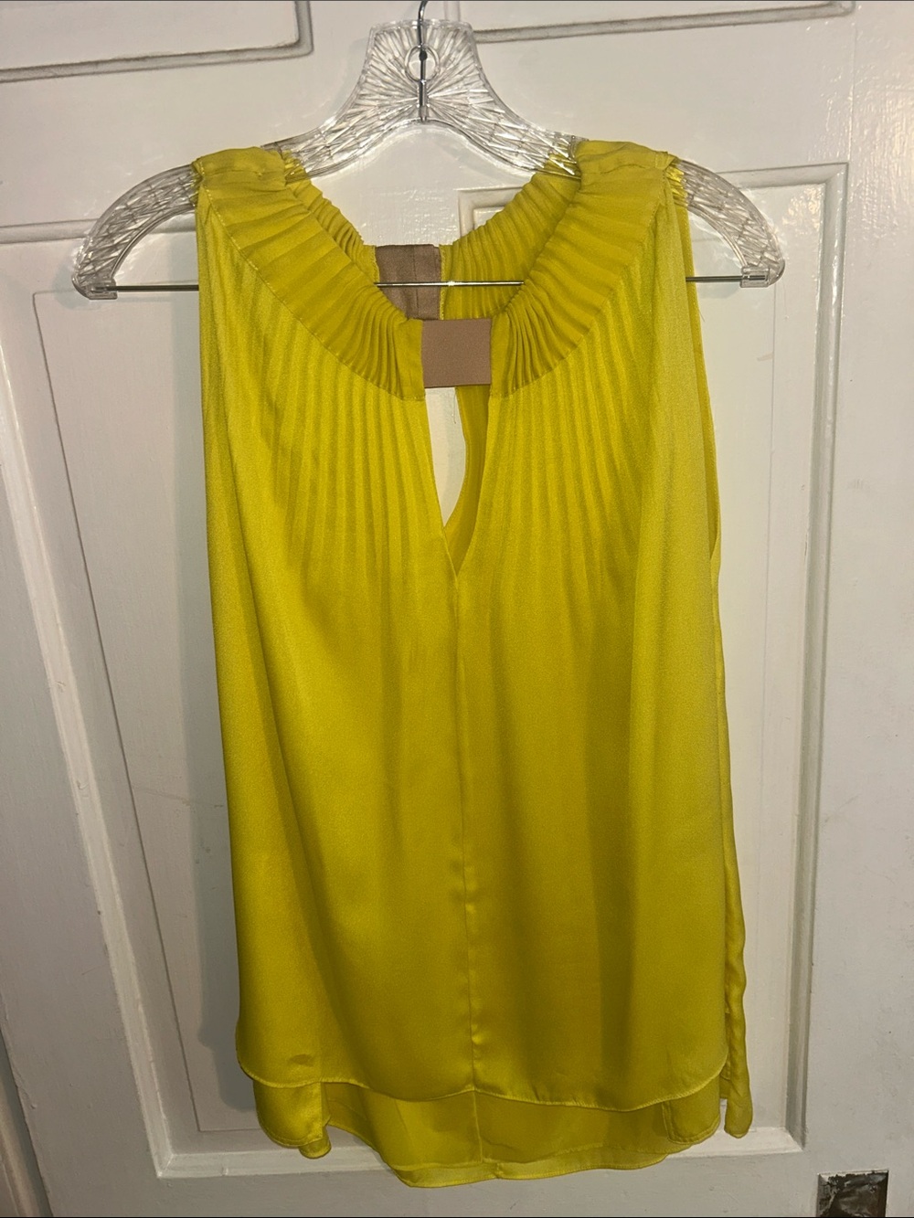 Sleeveless Yellow Blouse